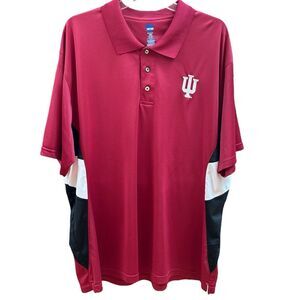 NCAA IU Indiana University Red Polo Shirt 2XL
